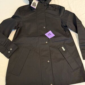 Hunter Women's Black Utility rain Jacket